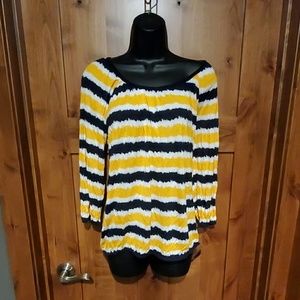 NWT Michael Kors black and yellow shirt
